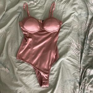 Metallic Pink Bodysuit